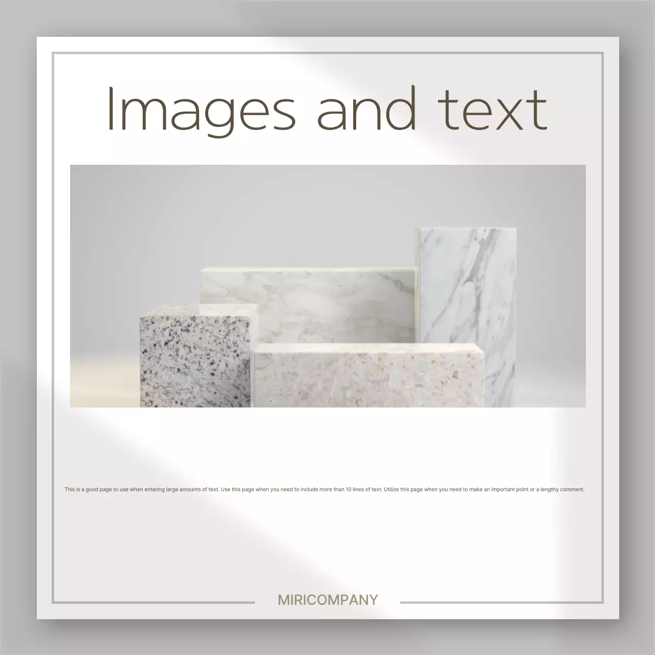 White Minimal Card Layout Instagram Carousel