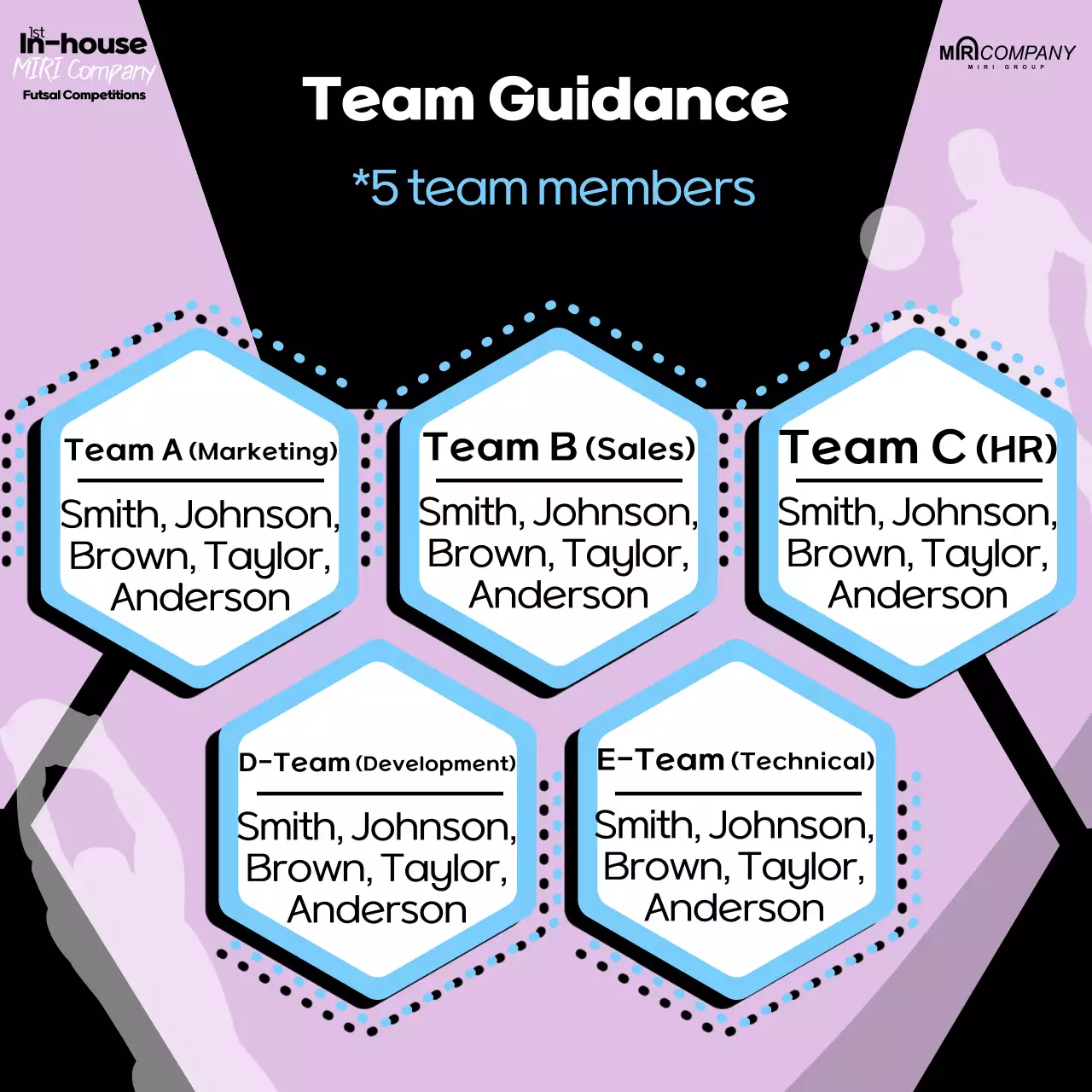 Carrossel de promoção de futsal moderno azul no Instagram