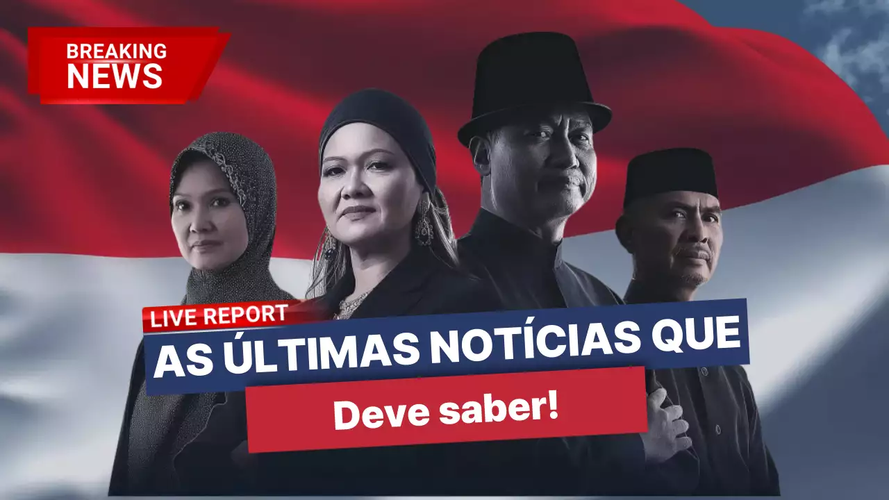 anúncio de notícias vermelho moderno
