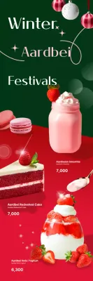 Toetjes met rode pop promoten