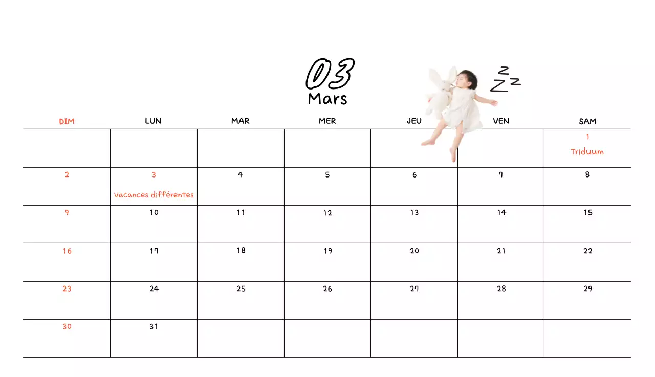 Calendrier photo jaune mignon