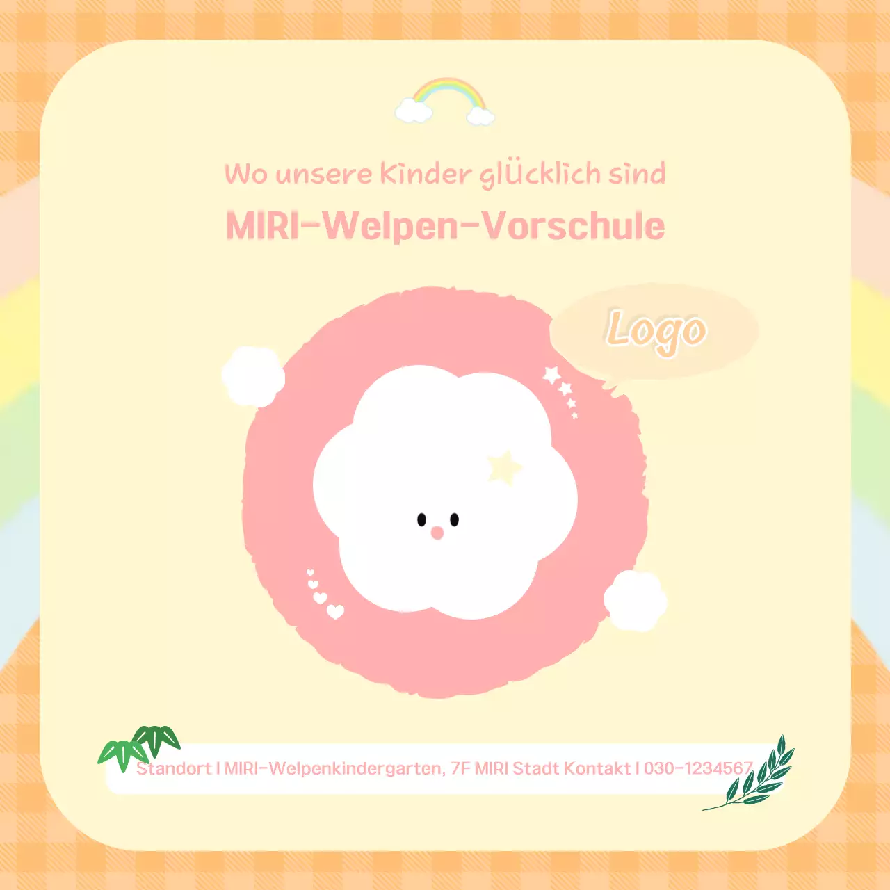 Gelbe süße Welpensprüche