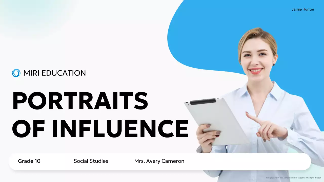 Blue Modern Education Guide Presentation