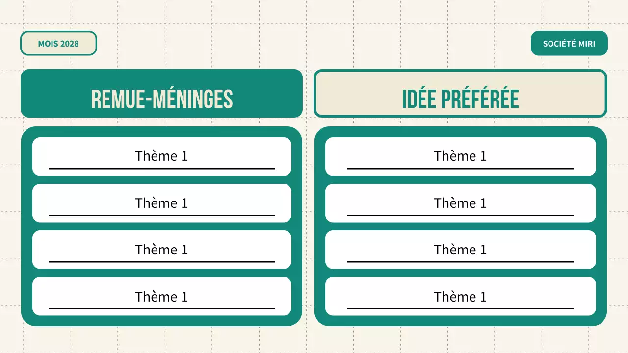 guide de brainstorming vert et moderne