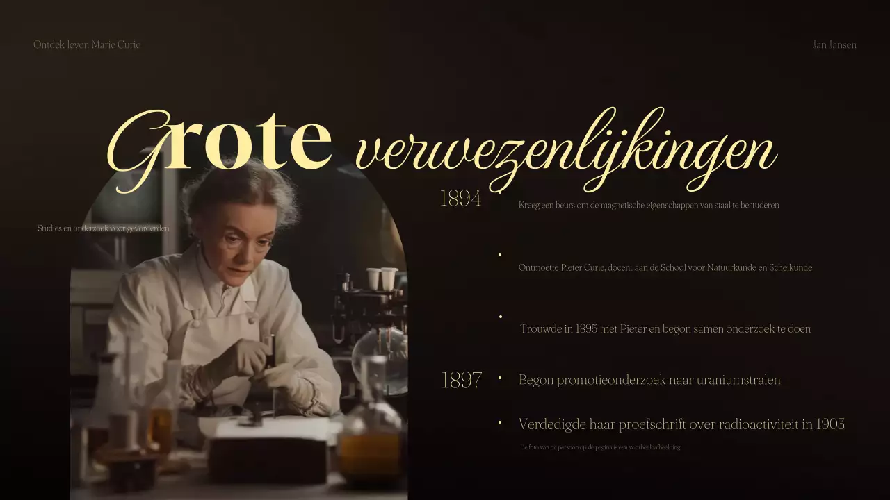 zwarte vintage wetenschapslezing