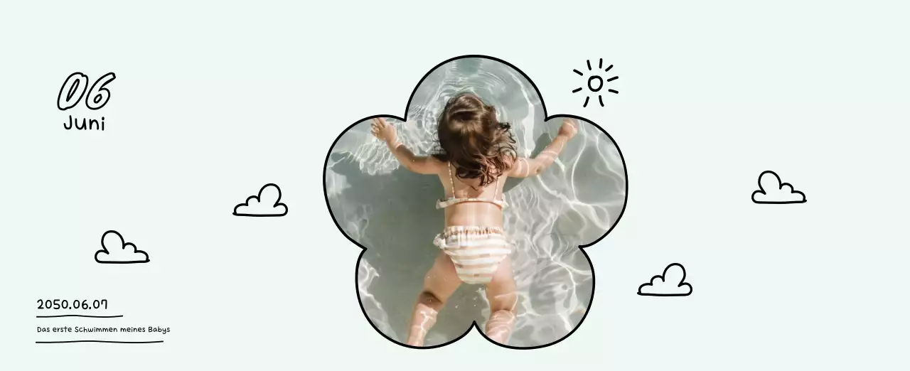 Niedlicher Neujahrs-Fotokalender