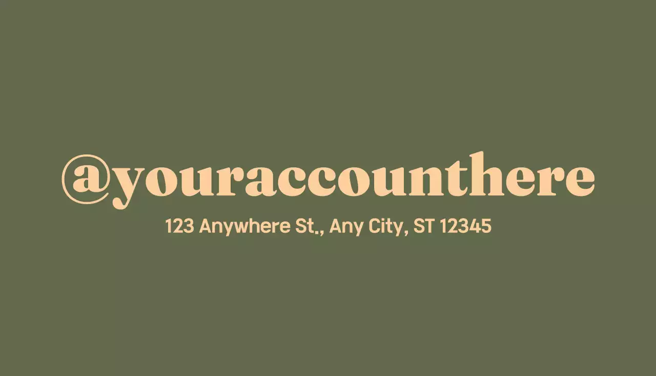 Green Minimal Business Card