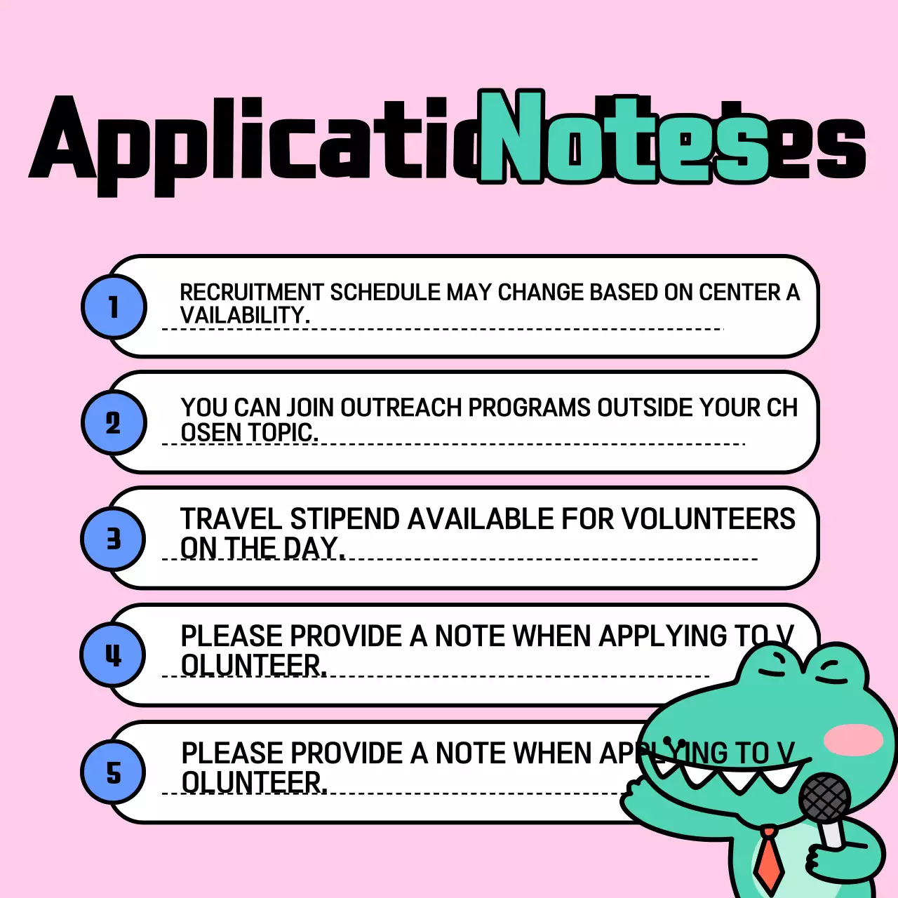 Instagram Carousel Tuyển dụng tình nguyện viên hoạt hình đầy màu sắc