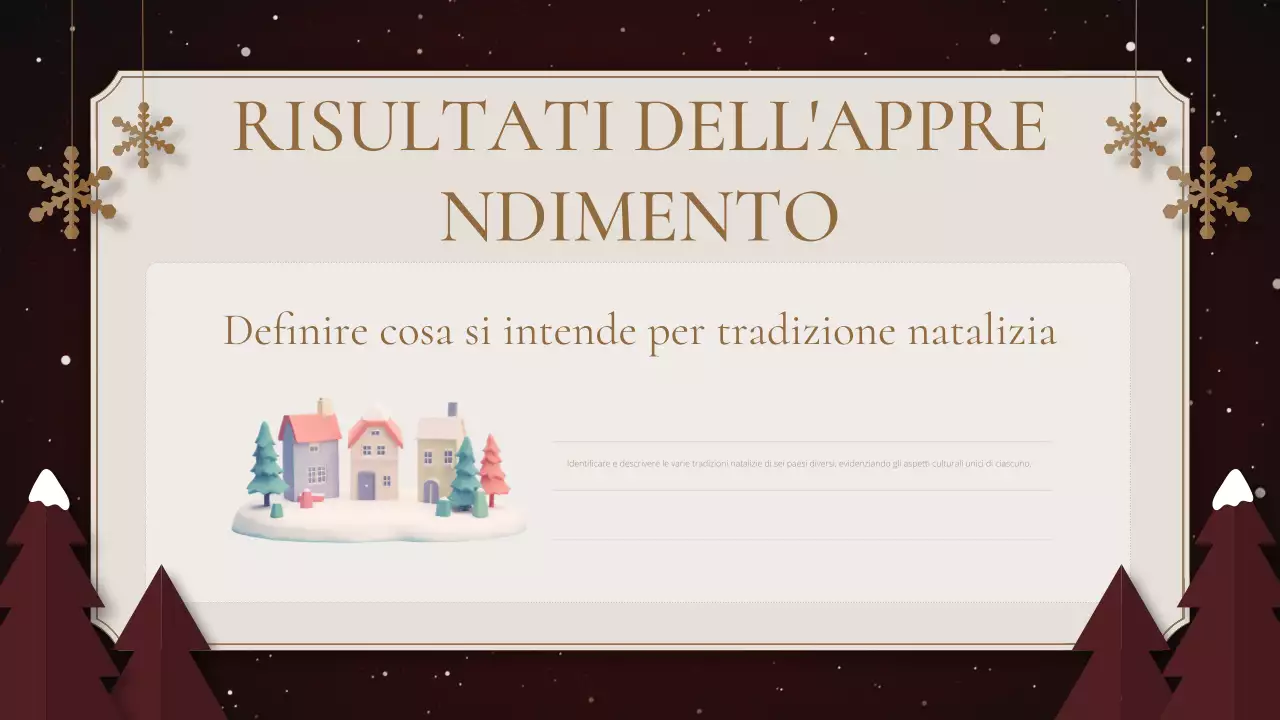 presentazione verde tradizionale delle festività