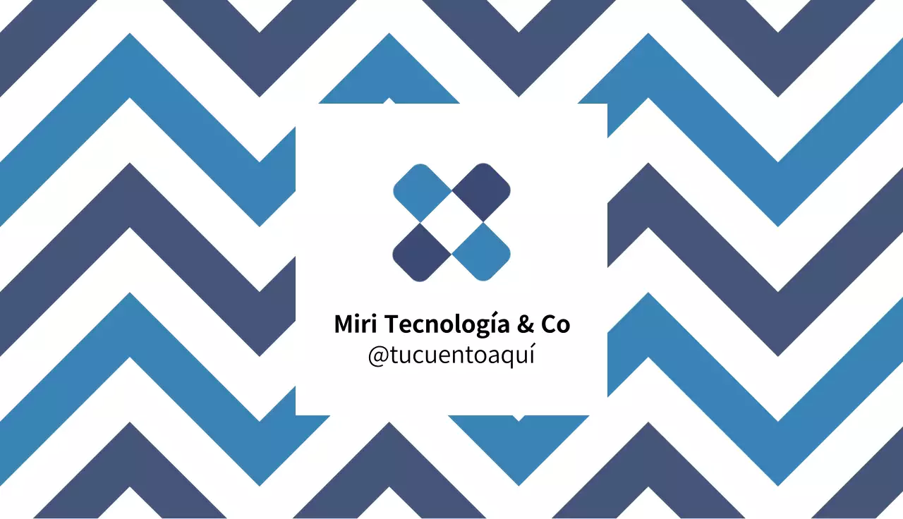 tarjeta de visita moderna azul