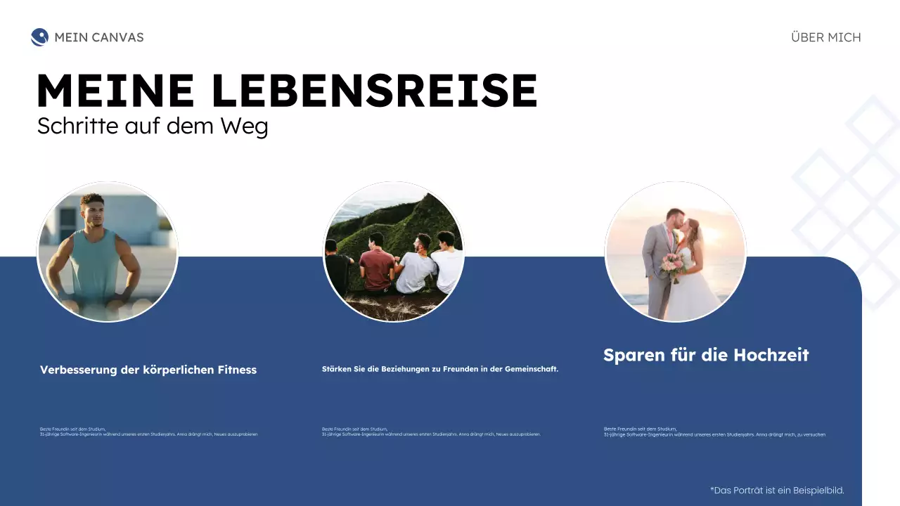 blue modern about me business