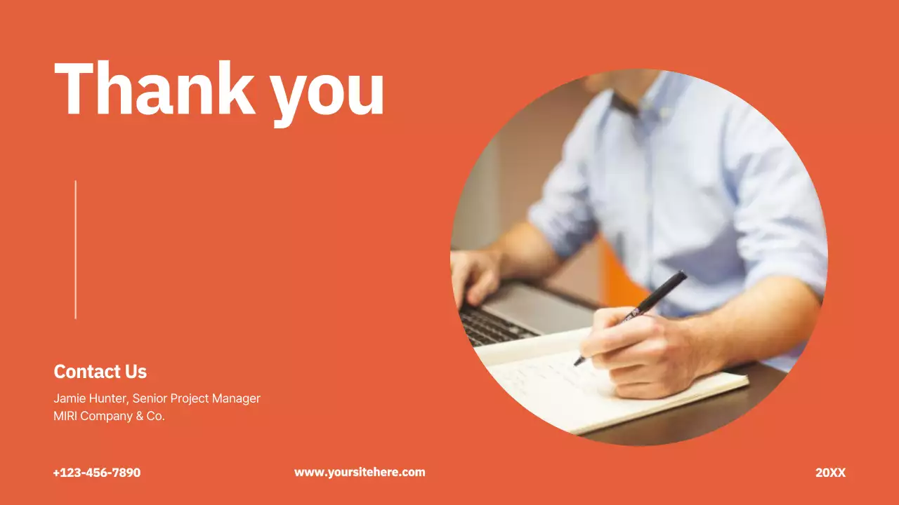 Presentasi Proyek Profesional Orange