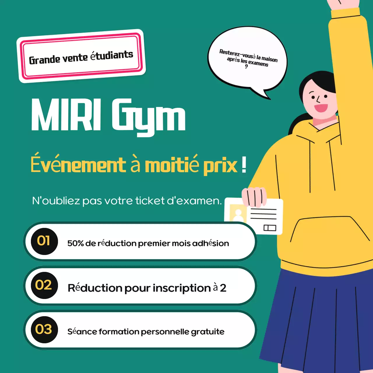 Résumé Annonce d'événements pour les étudiants