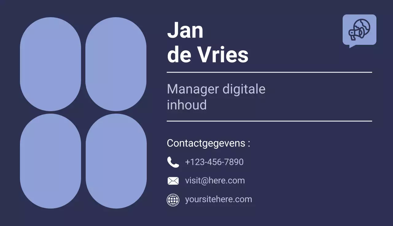 marine modern visitekaartje