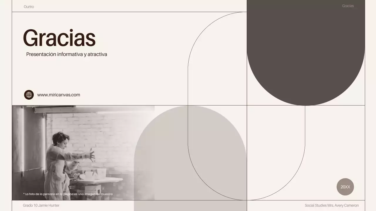 brown classy scientist biographies presentation