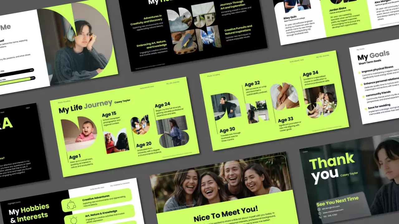 Neon Modern Personality Presentation