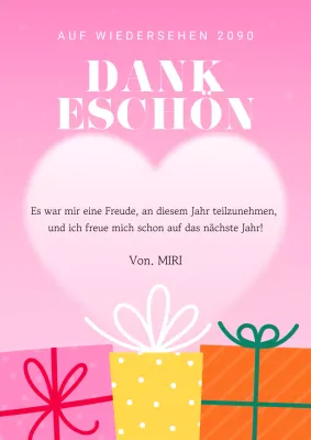 Feiern Sie die Feiertage in Rosa