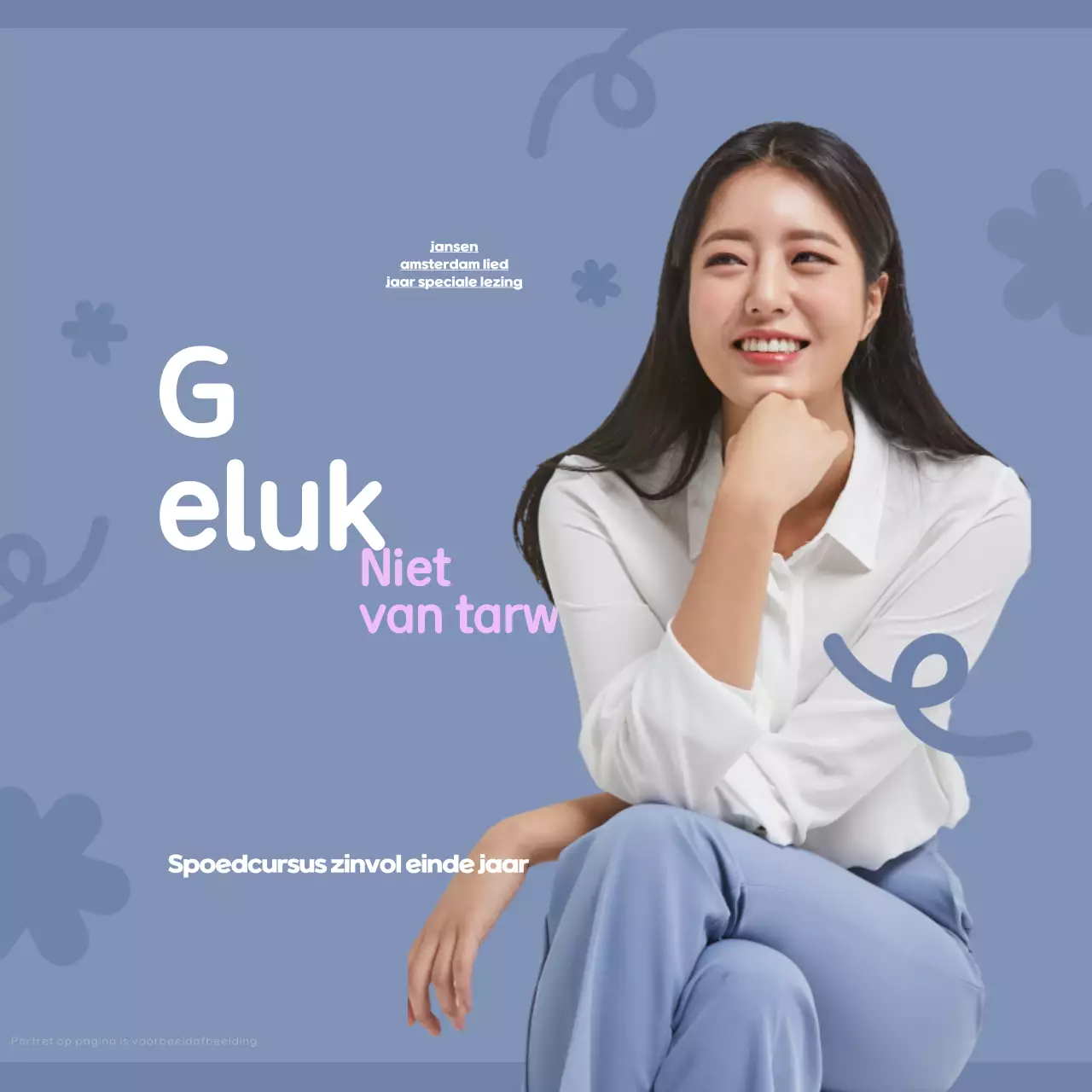 Lichtblauwe moderne aankondigingen voor lezingen