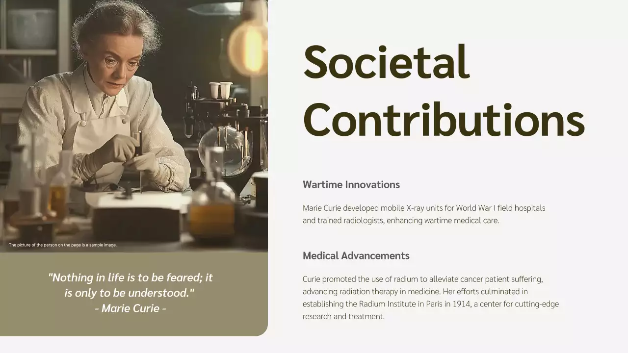 Beige Classic Biography Presentation