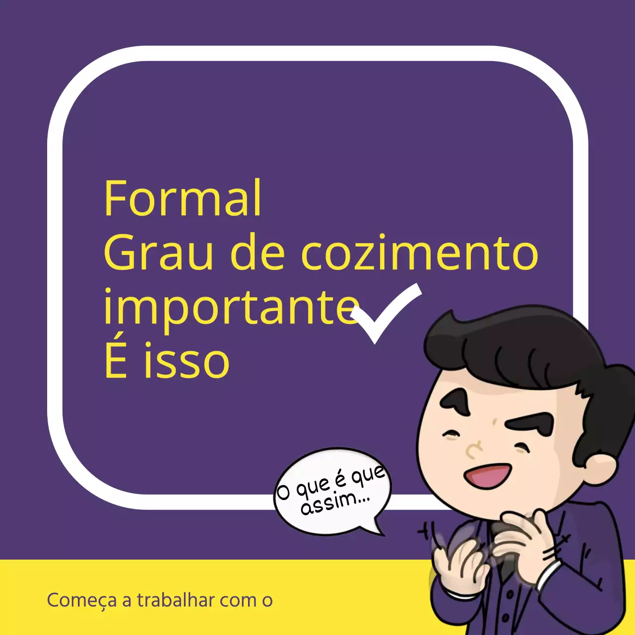 Anúncio educativo sobre o sabor da garrafa roxa