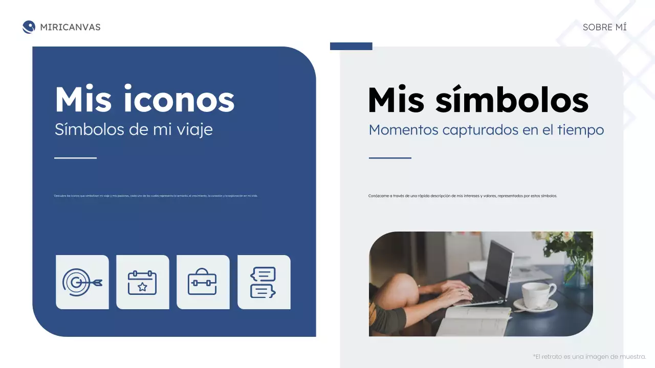 blue modern about me business