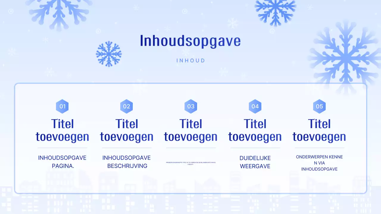 Lichtblauwe strakke presentatie uitgelegd