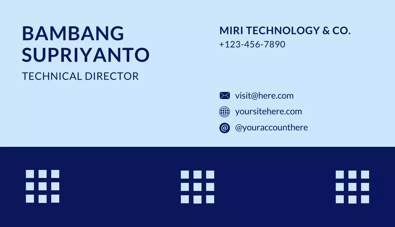 Blue Professional Business Card