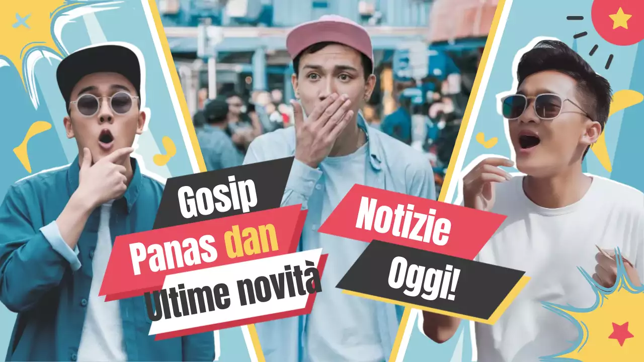 annuncio di gossip colorato e di tendenza