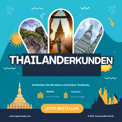 teal modern travel promotion