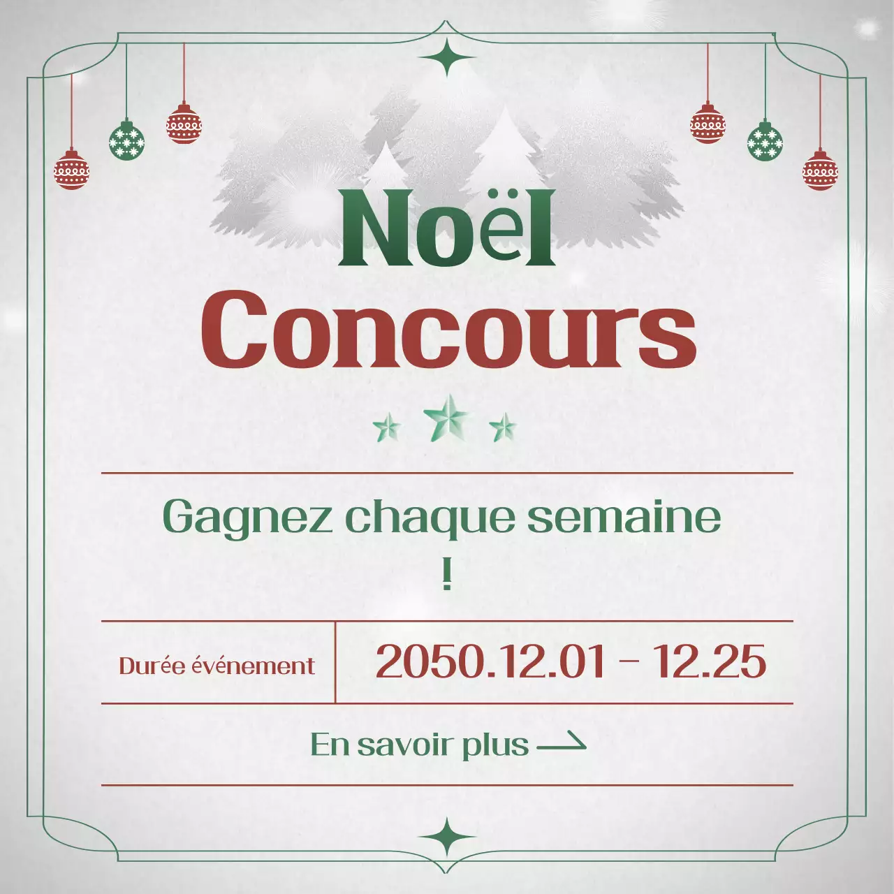 Événement de Noël Red Vintage