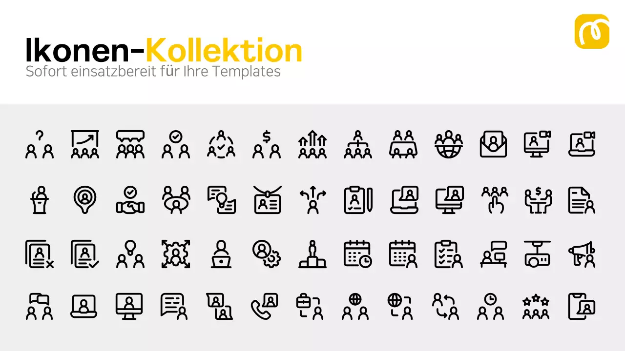 buntes modernes Brainstorming-Layout
