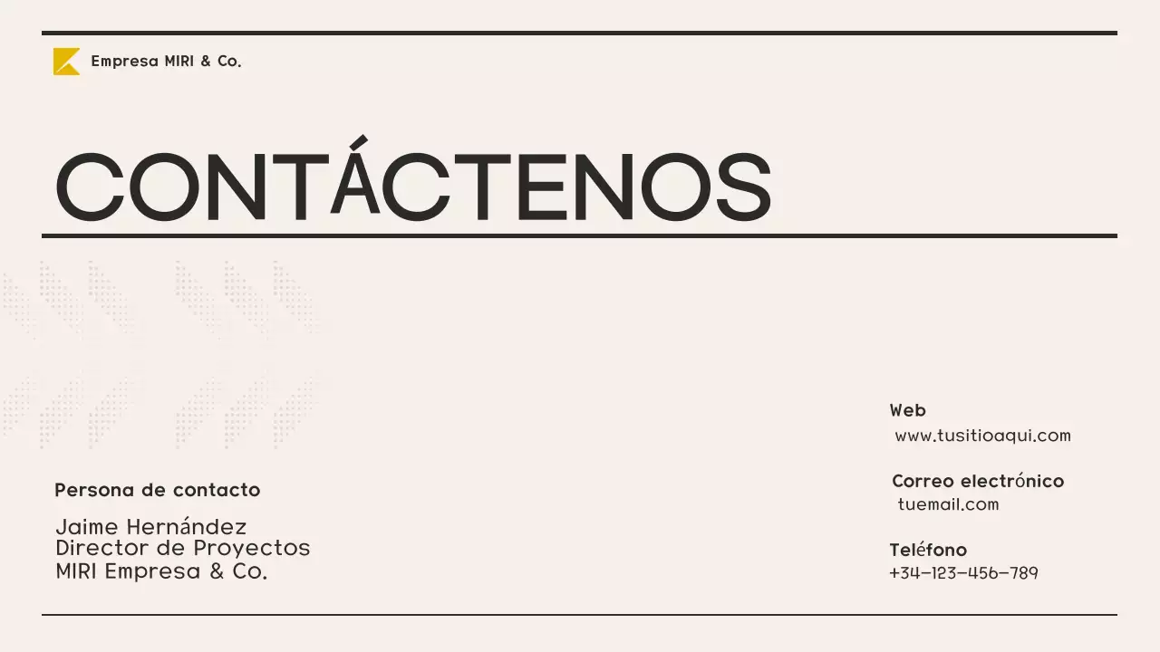 plan de empresa yellow modern