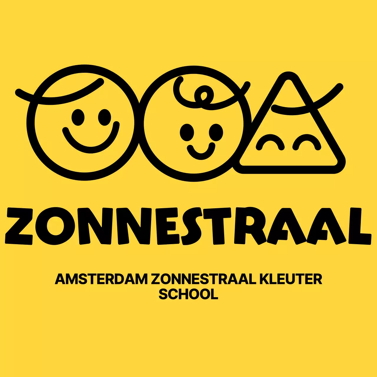 Kleuterlogo met eenvoudige tekens