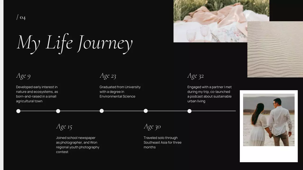 Trình bày Hồ sơ thanh lịch màu đen