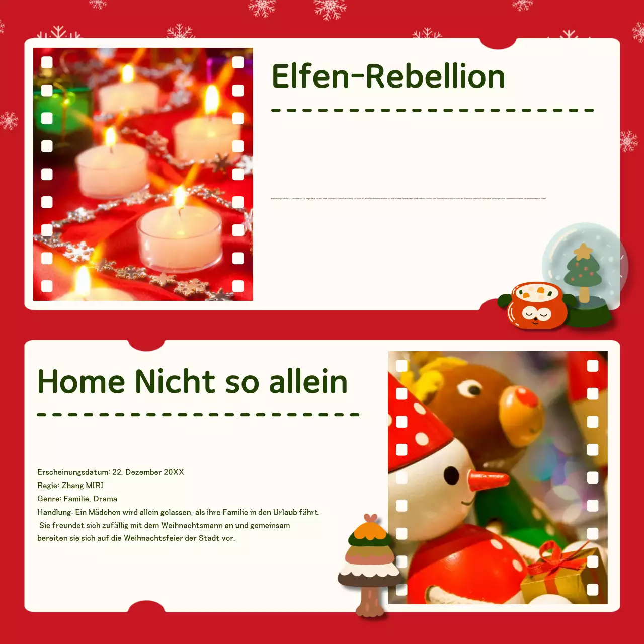 Rote Filmempfehlungen Anzeige