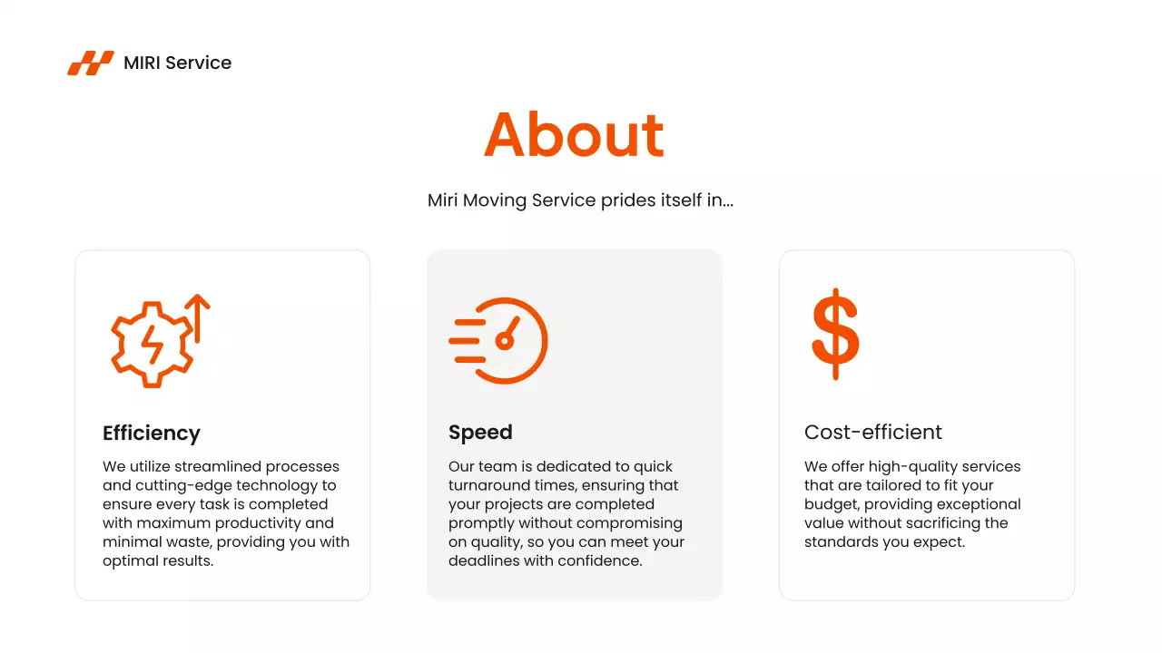 Orange Modern Moving Promotion Presentation