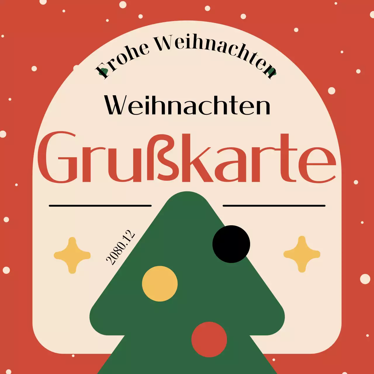 Rote Vintage-Weihnachtsplanung