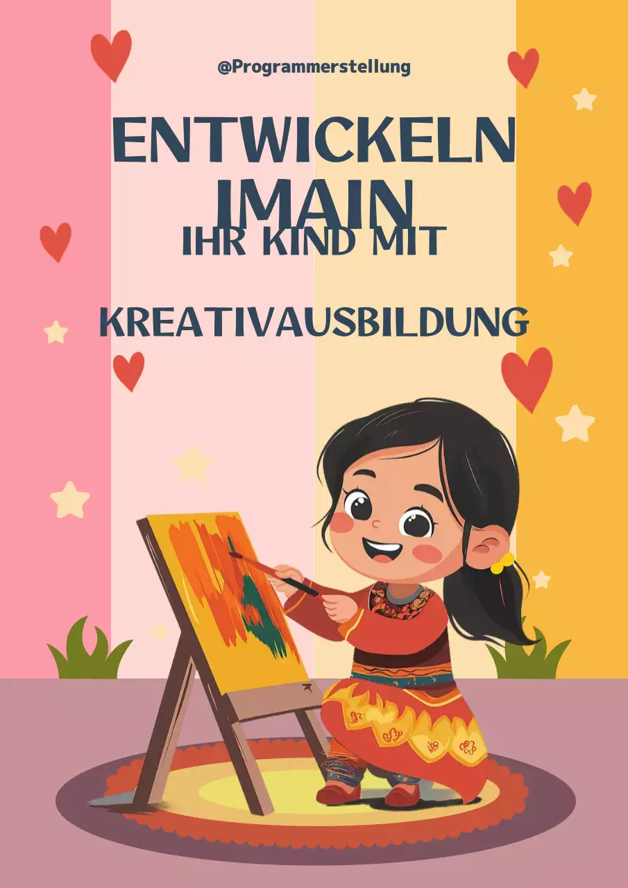 gelbe kreative Bildungsanzeige