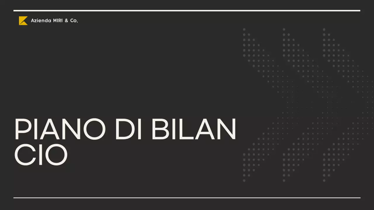 piano aziendale giallo moderno