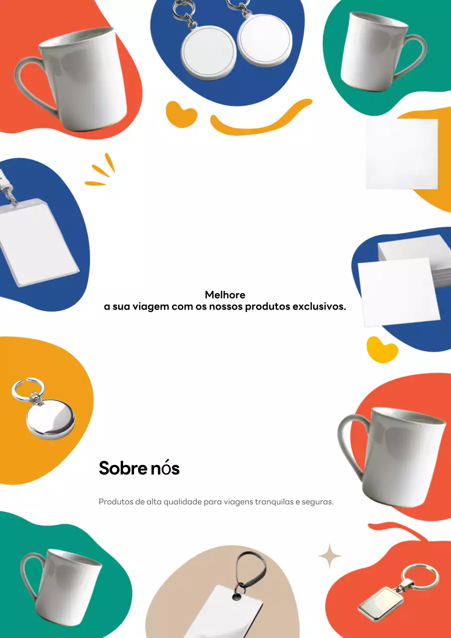 Promoção de viagens moderna e colorida
