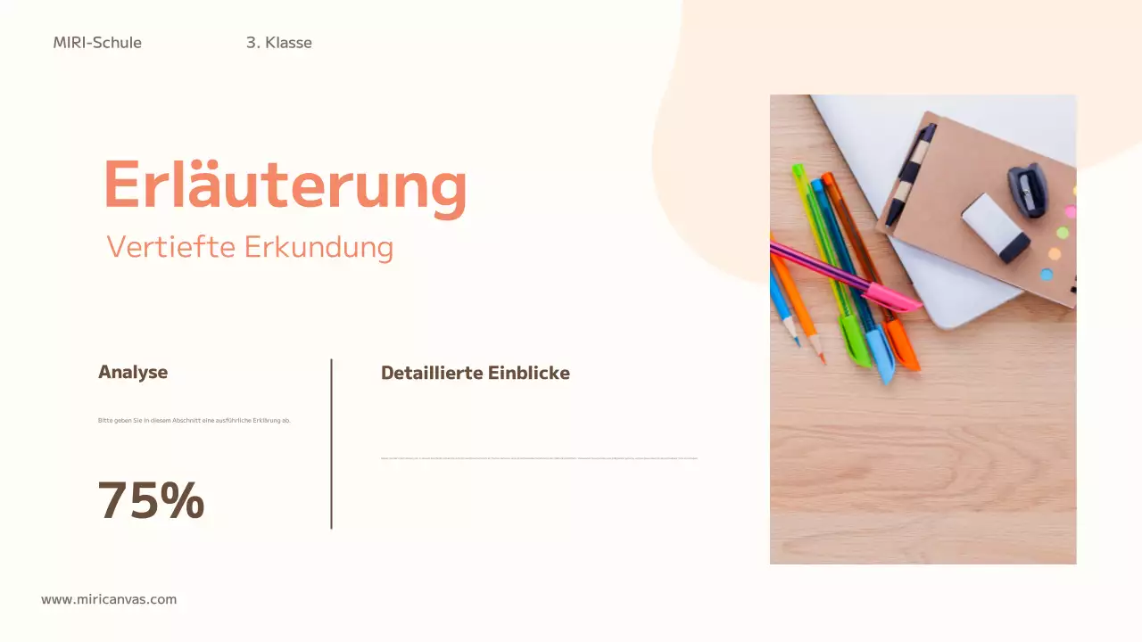 orangefarbene trendige Bildungsklasse