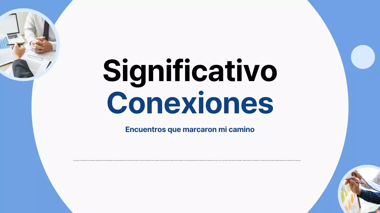 tono de autopresentación blue modern