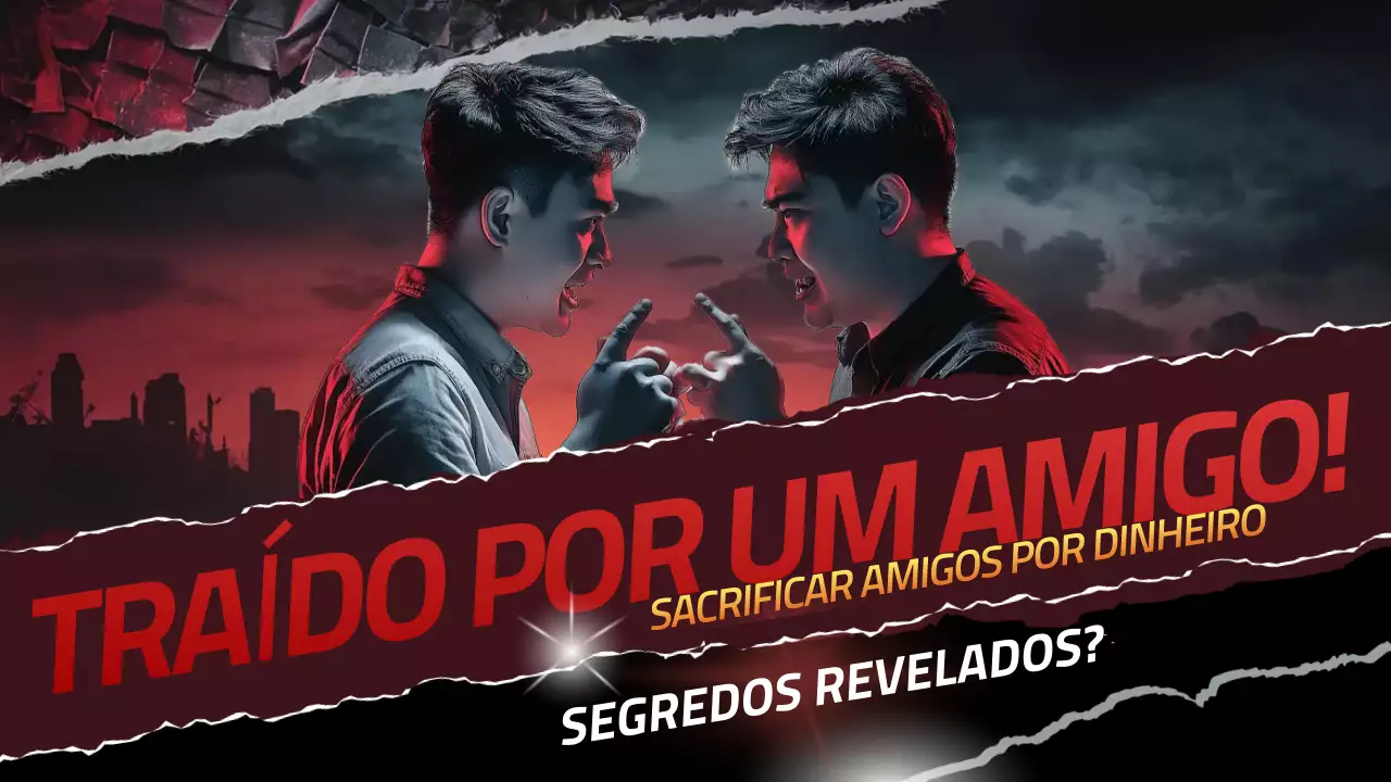 anúncio de amizade dramático vermelho