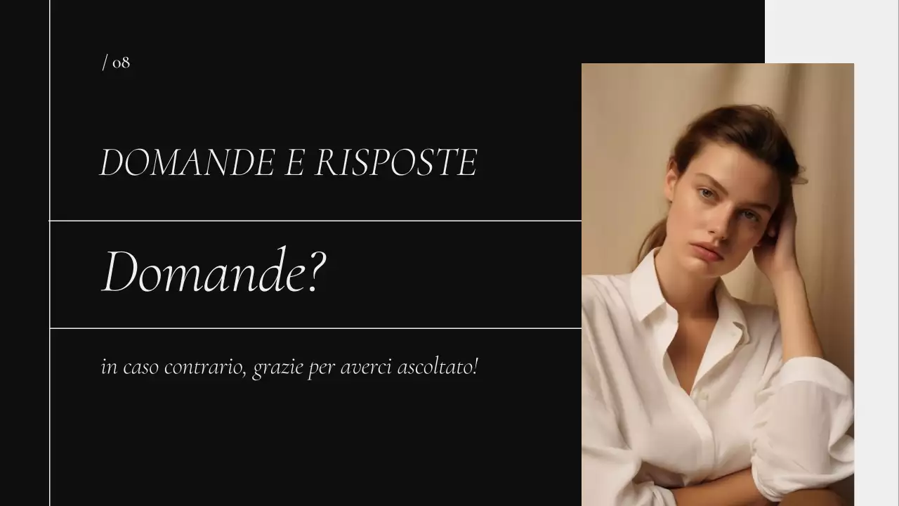 portfolio biografico minimale nero