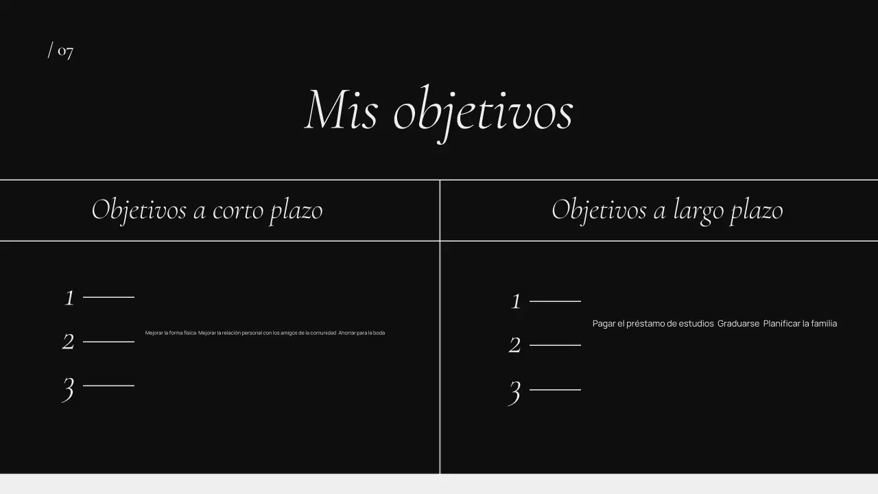 cartera biográfica minimalista negra