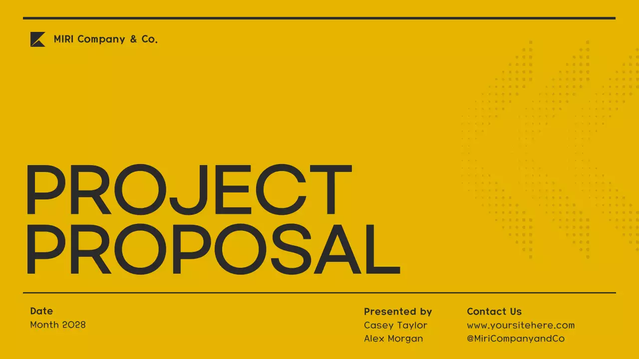 Presentasi Proposal Proyek Modern Kuning