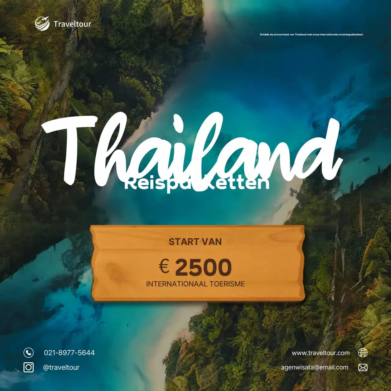 groene moderne reis promotie