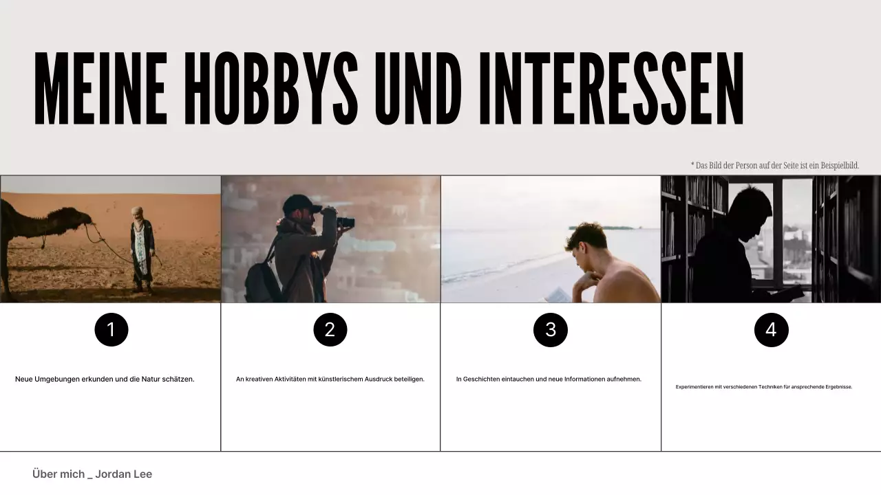 grau blau moderne Profilmappe