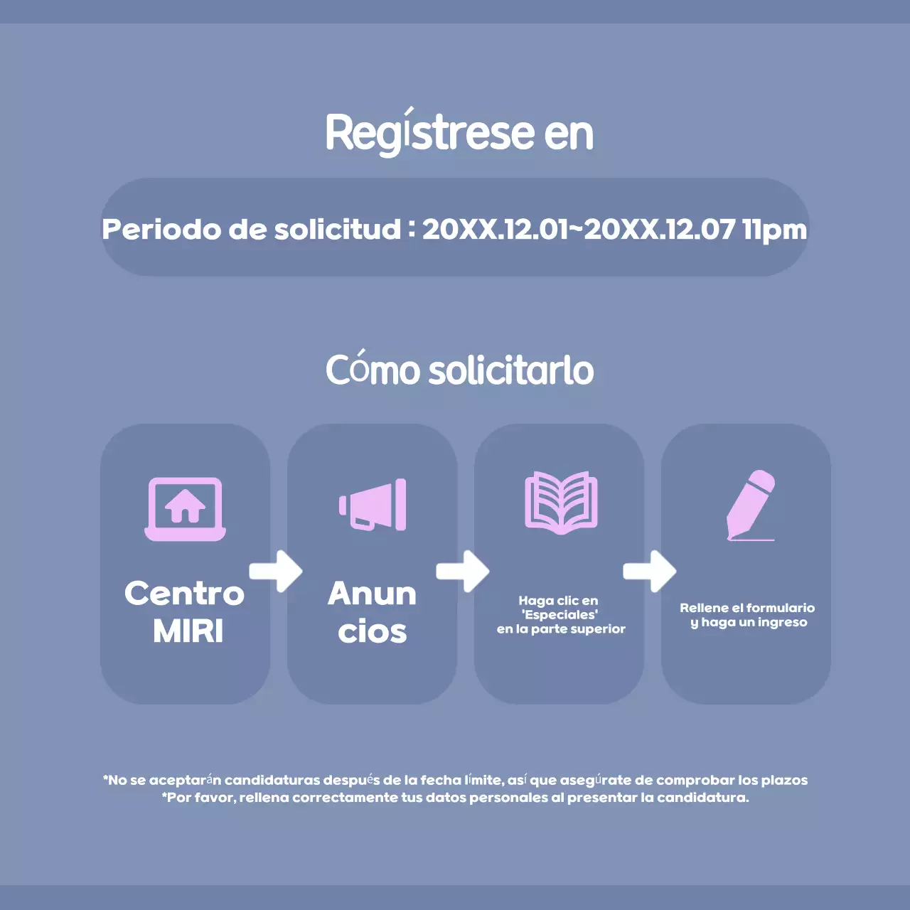 Anuncios de conferencias modernas en azul claro