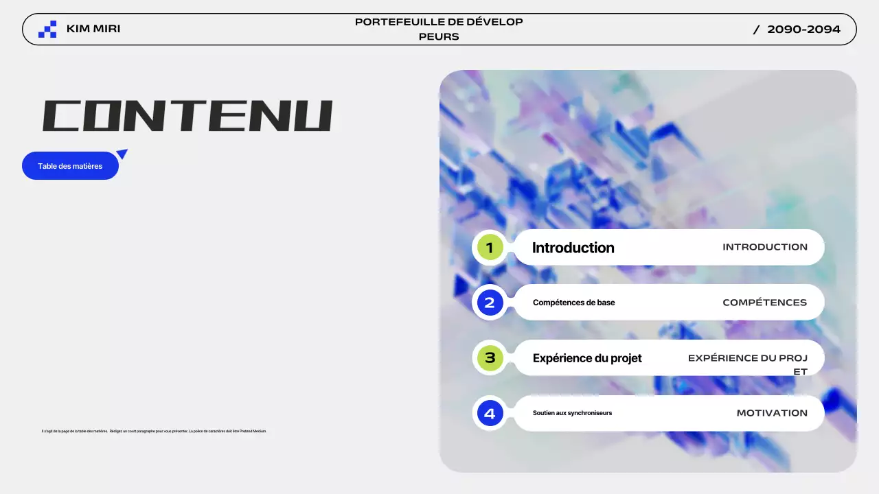 Présentation du portefeuille moderne Grey